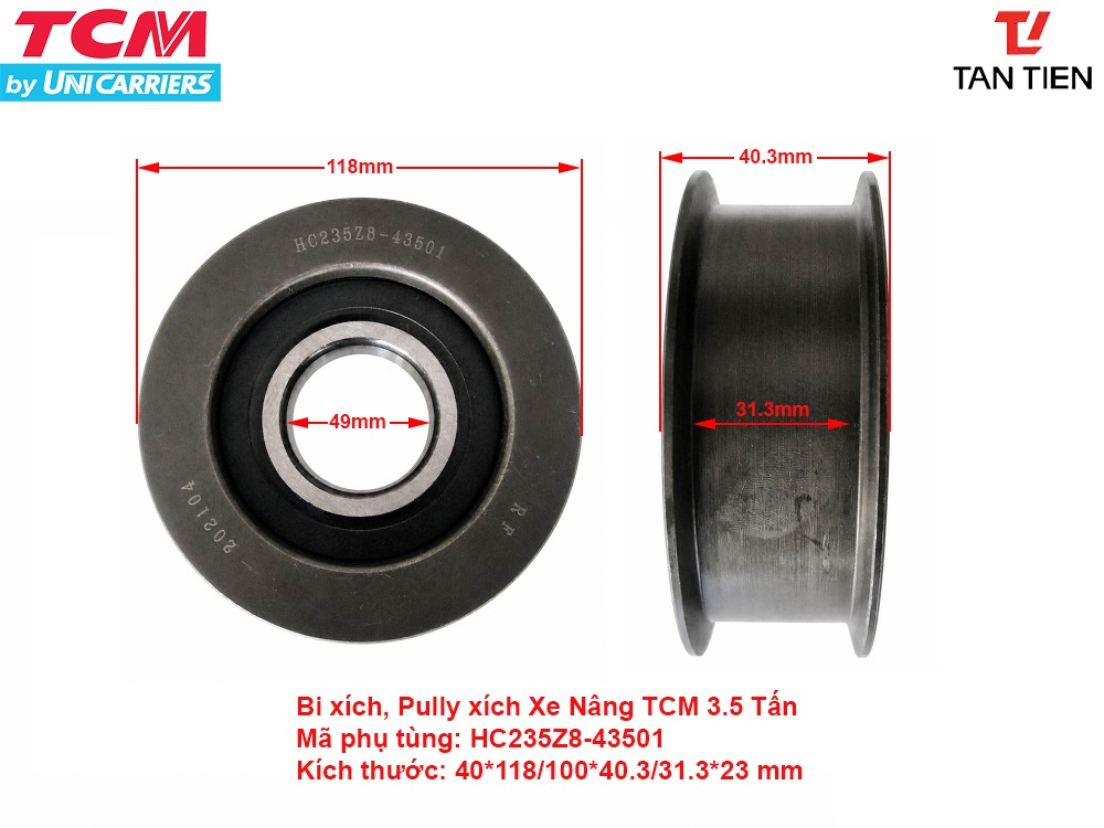 Bi xích Xe Nâng HC235Z8-43501